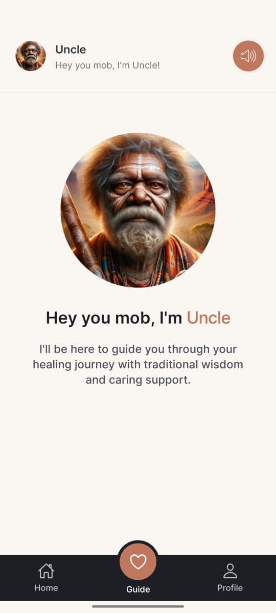 Ganna Healing mobile interface